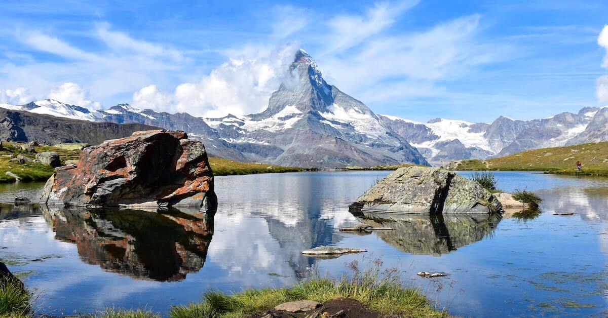 The Matterhorn on a sunny day near Zermatt, Switzerland